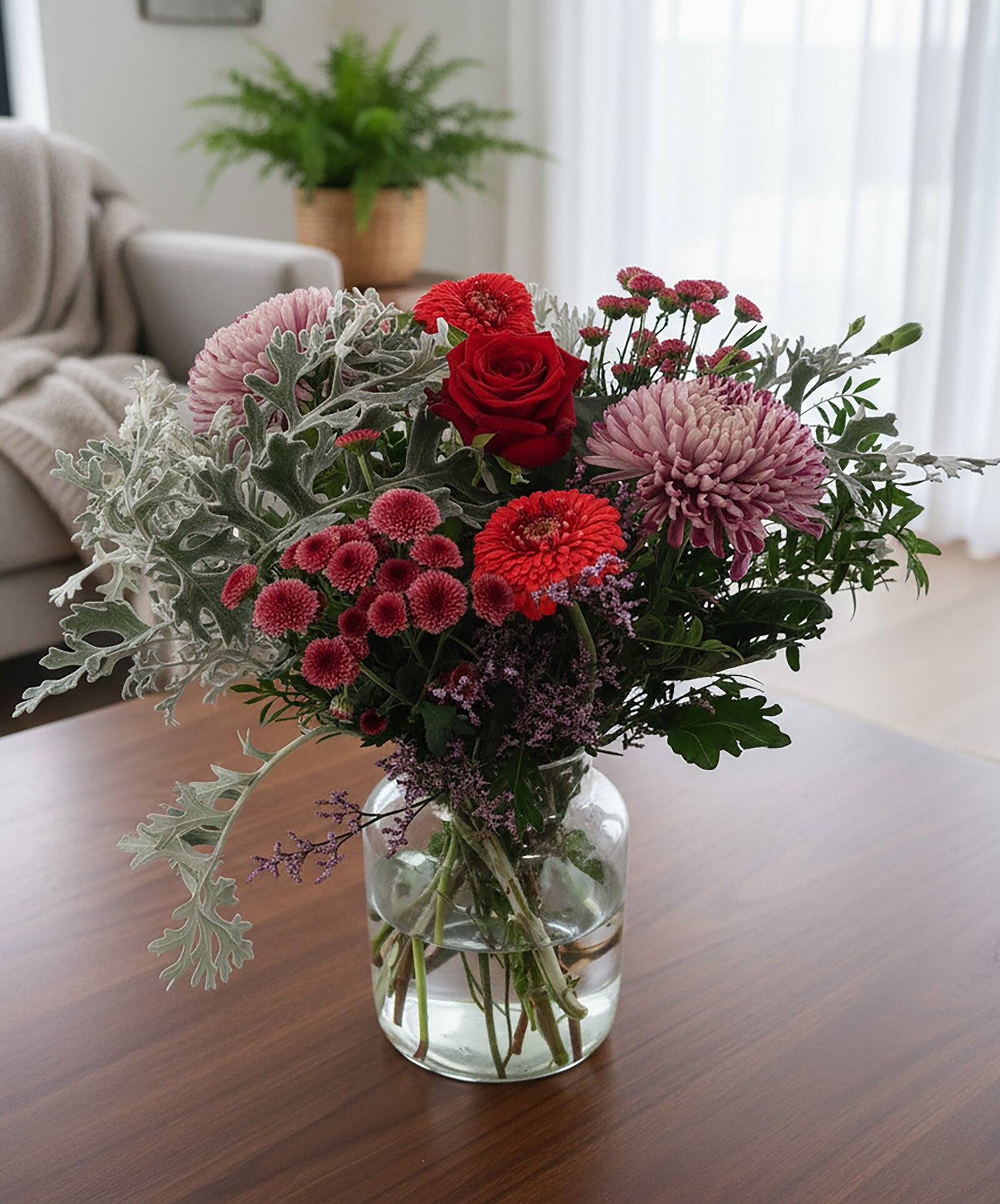 klassiek boeket rood